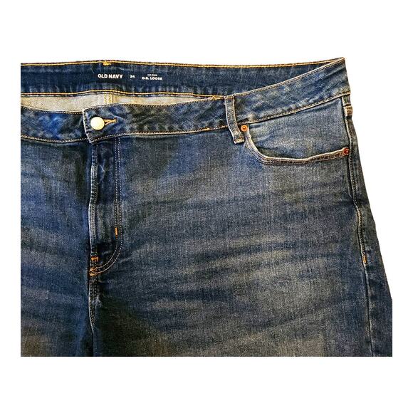 🌸 Old Navy Medium Wash Mid-Rise OG Loose Fit 7" Denim Cut-off Shorts Size 24 - Picture 2 of 7